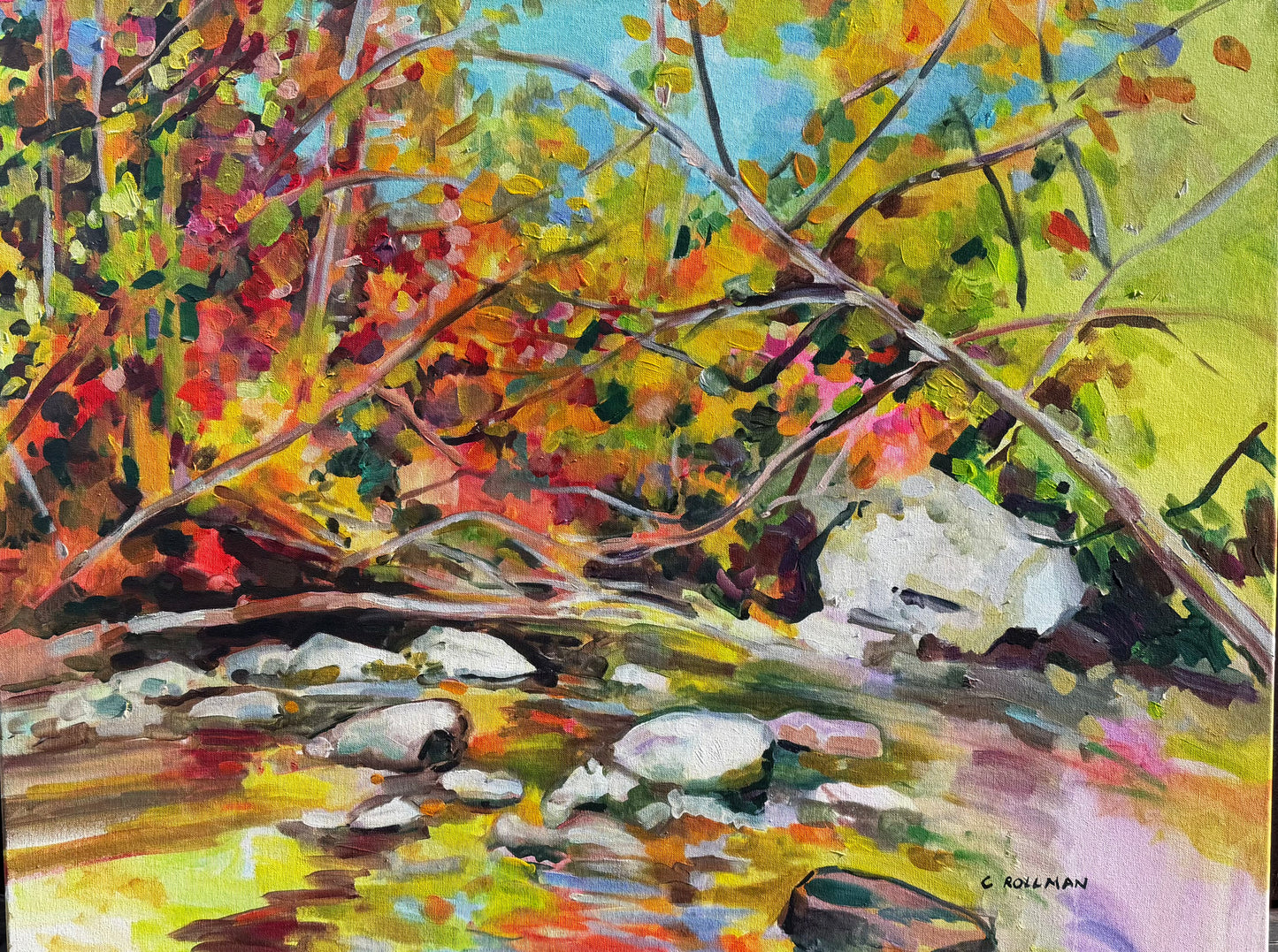 River Bend - Acrylic Painting by artist Charlotte Rollman