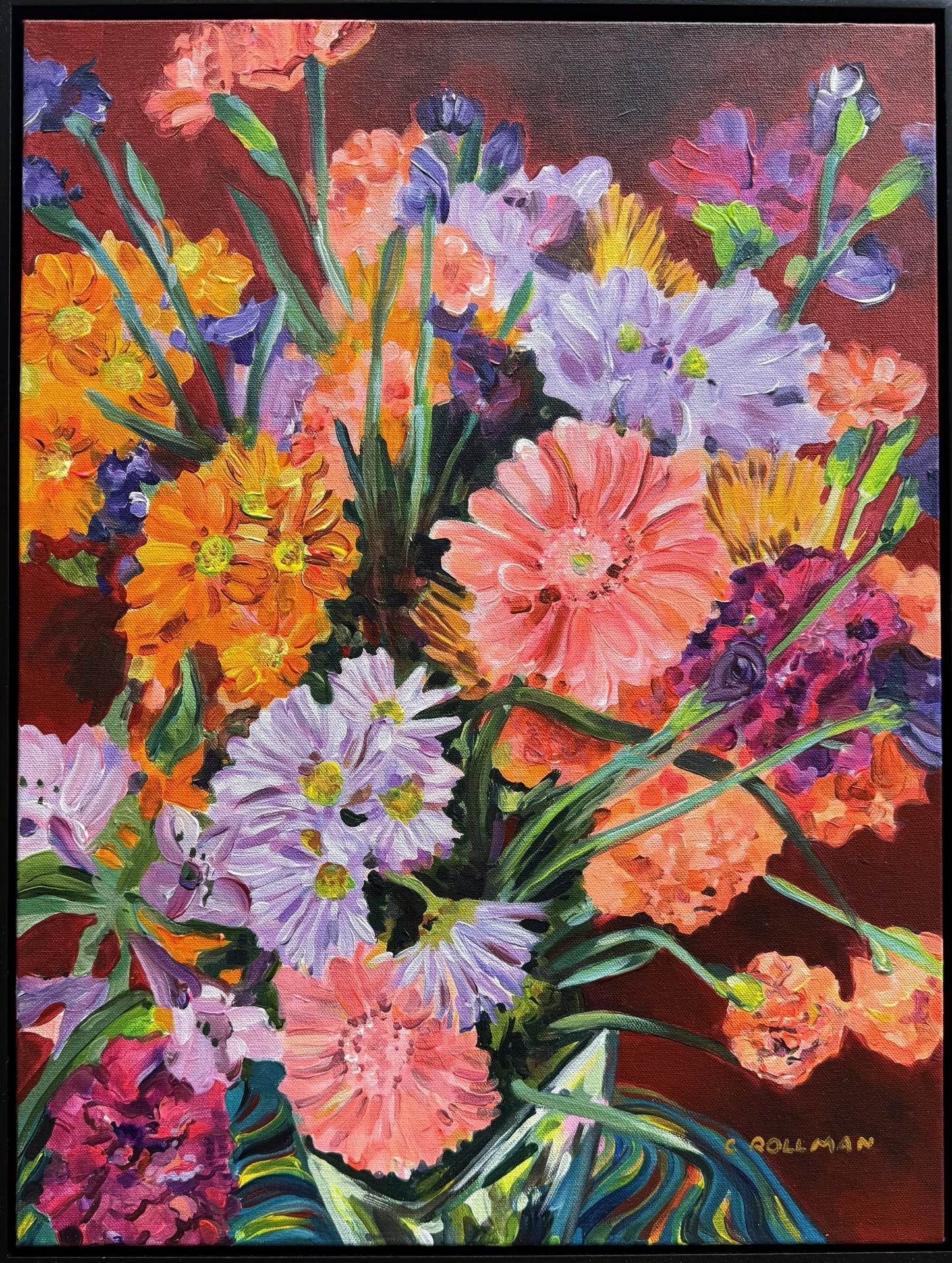 Doesn't This Warm Your Heart?  - Acrylic Painting by artist Charlotte Rollman 24x18