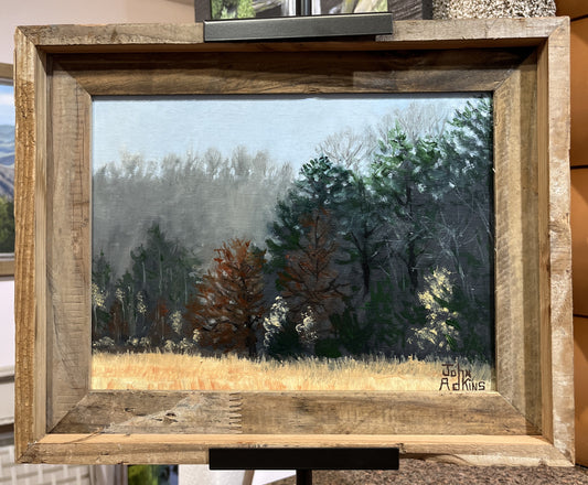 Fall in the Mist - Oil painting by artist John Adkins