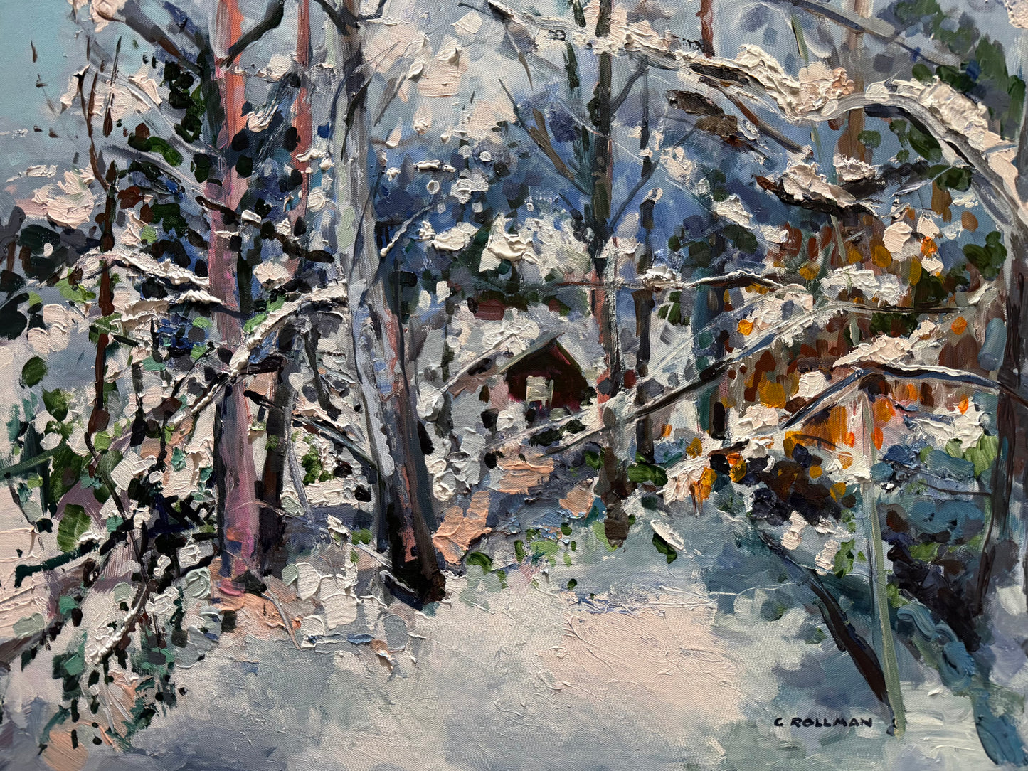 Snowed In - Acrylic Painting by artist Charlotte Rollman