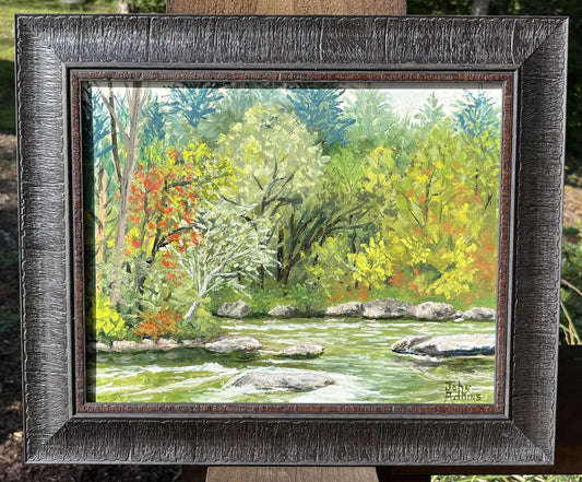 Stanley's Rapids - Oil Painting by artist John Adkins 11x14