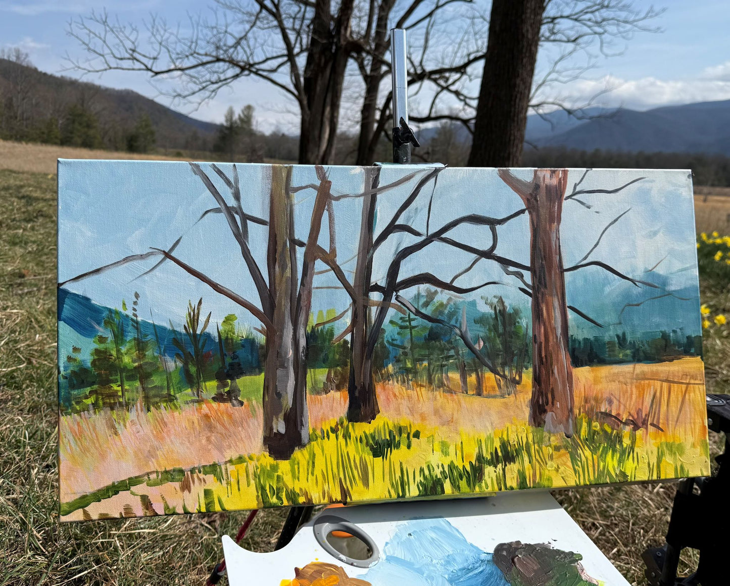 Three Graces  - Acrylic Painting by artist Charlotte Rollman