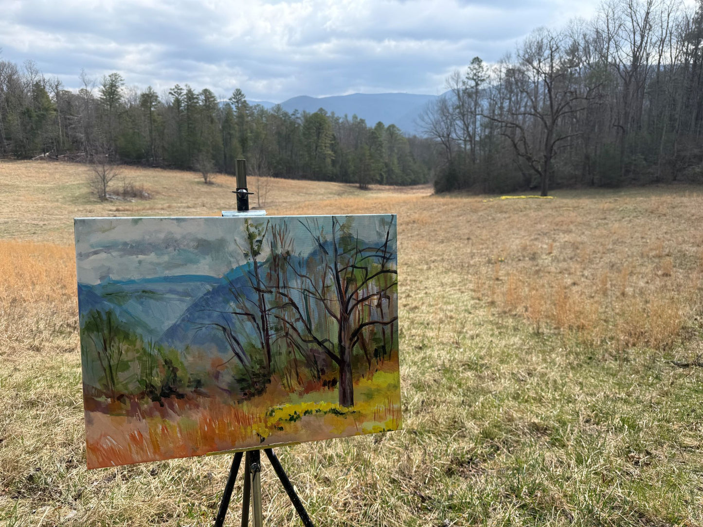 Just Around the Corner  - Acrylic Painting by artist Charlotte Rollman 18x24