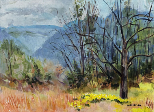 Just Around the Corner  - Acrylic Painting by artist Charlotte Rollman 18x24