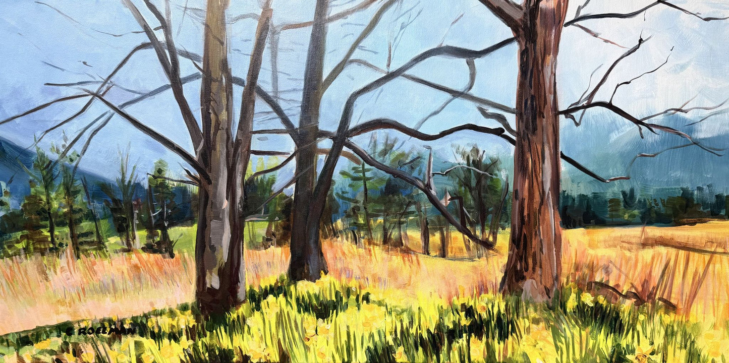 Three Graces  - Acrylic Painting by artist Charlotte Rollman