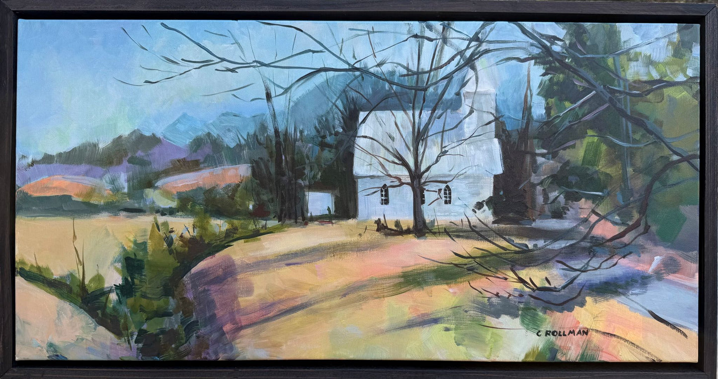 Cradled in the Arms - Acrylic Painting by artist Charlotte Rollman
