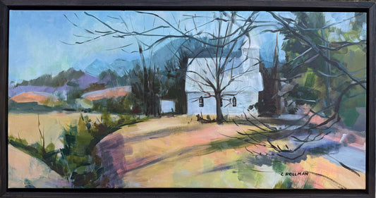 Cradled in the Arms - Acrylic Painting by artist Charlotte Rollman