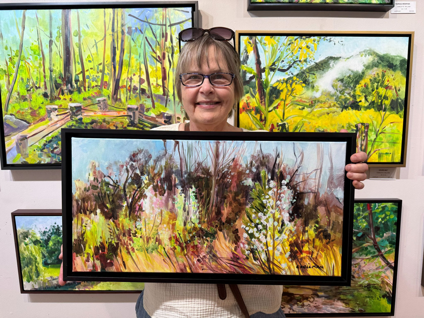 Ode to Spring - Acrylic Painting by artist Charlotte Rollman 12x24