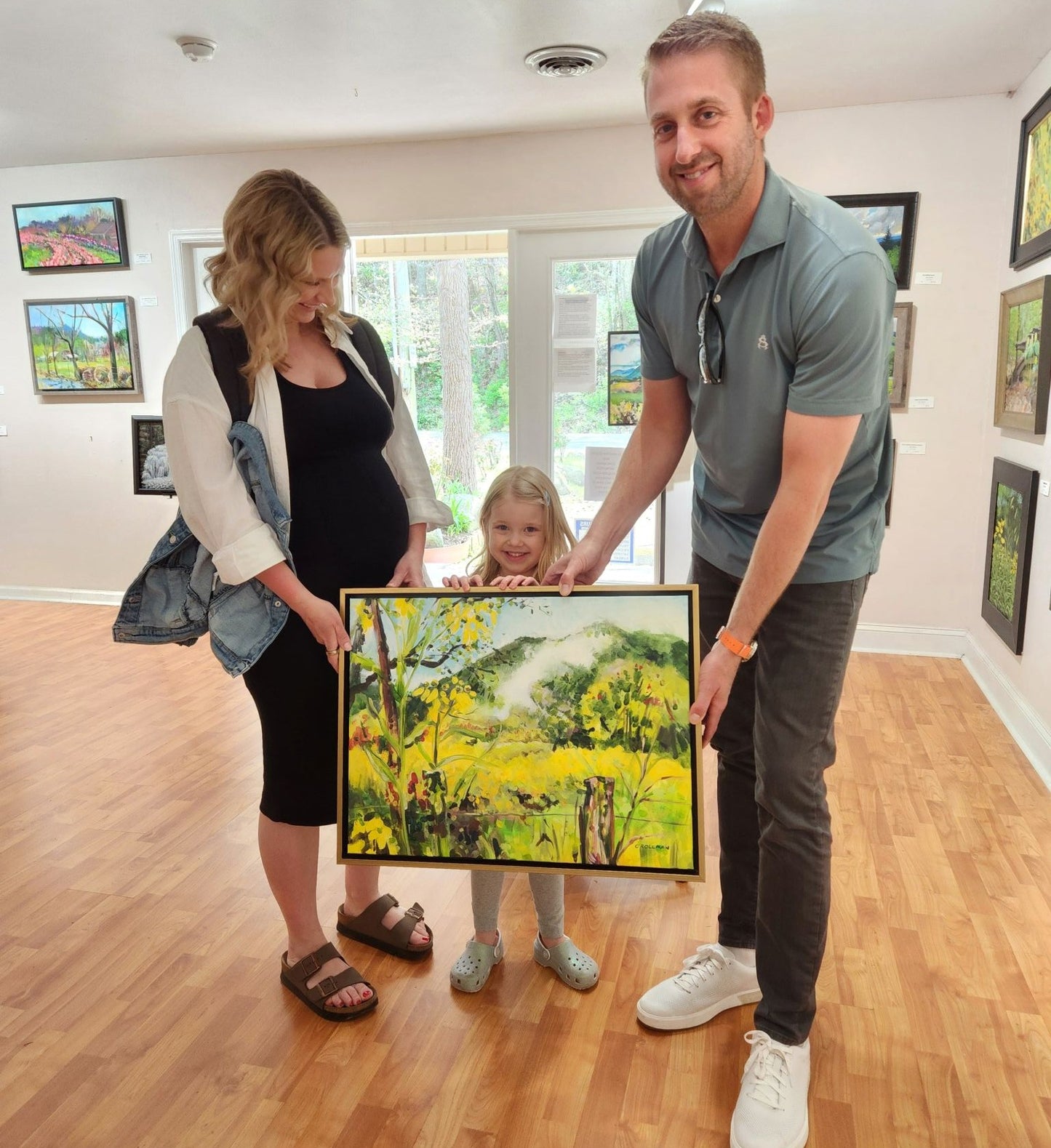 Golden Mist on Spark's Lane  - Acrylic Painting by artist Charlotte Rollman